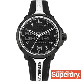 Superdry SYG216BW นาฬิกาสำหรับผู้ชาย สายซิลลิโคน ของแท้ ประกันศูนย์ 2 ปี