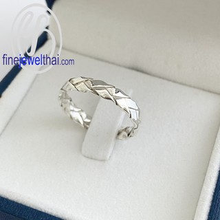 Finejewelthai แหวนเงินแท้-แหวนเกลี้ยง-แหวนหมั้น-แหวนแต่งงาน-Saan-Siver-Ring - R139100