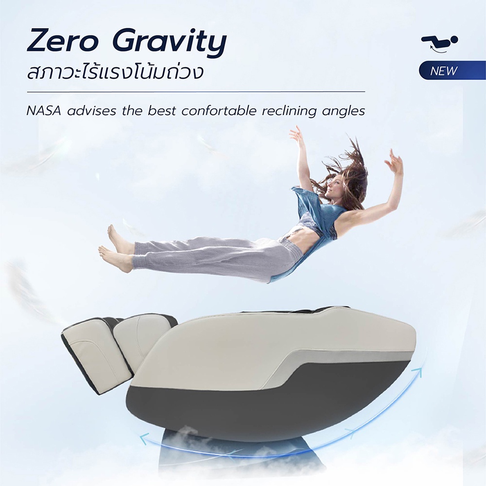 Toyoki R8311 เก้าอี้นวดไฟฟ้า รุ่นยอดฮิต เหมาะกับผู้สูงอายุ ไม่ต้องติดตั้ง สีเทา โซฟานวดไฟฟ้า ลดอาการปวดเมื่อย คลายกล้ามเนื้อดีเยี่ยม ผ่อนคลายความเหนื่อยล้าขั้นสุด โปรแกรมอัตโนมัติ ระบบ Zero Gravity