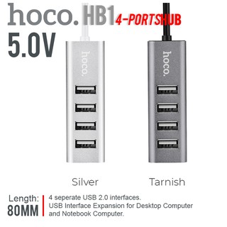 ภาพขนาดย่อของภาพหน้าปกสินค้าHoco HB1 Ports HUB อุปกรณ์เพิ่มช่อง USB ใช้งานง่าย สินค้าของแท้100% จากร้าน klongthom_comshop บน Shopee