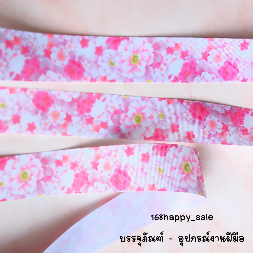 ริบบิ้นผ้า-ริบบิ้นงานฝีมือ-ขนาด-40-มม-แบ่งขาย