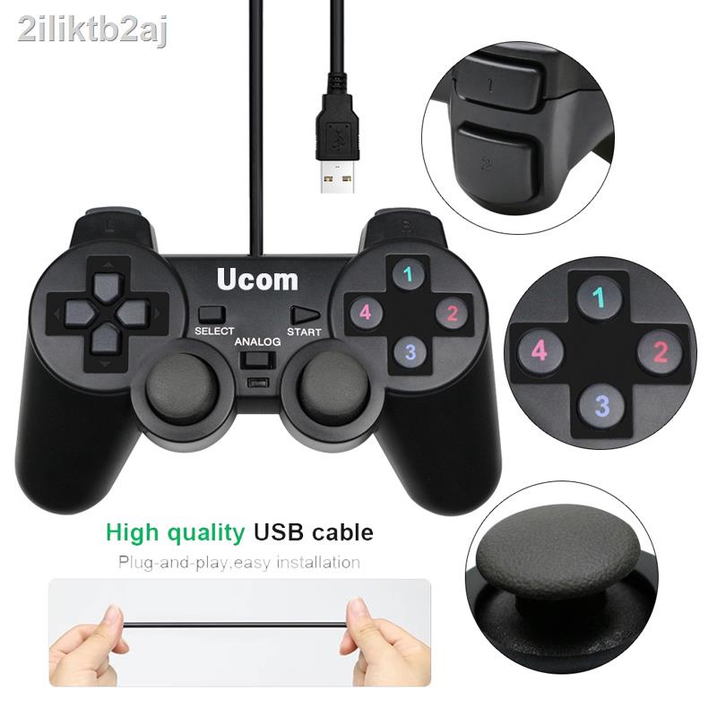 จอยเกมส์-จอยเกมส์pcเดี่ยวสั่น-joy-stickจอยusb-for-pcจอยเกมjoystickpcเสียบและเล่นได้-รองรับpc-winxp-win7-win8-win10และเกม