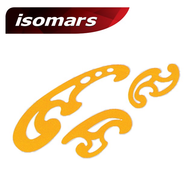 isomars-ชุดแม่แบบโค้ง-3-ชิ้น-french-curve-set-of-3-1-ชุด