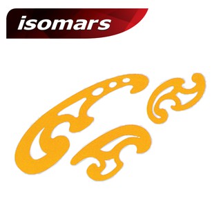 ISOMARS ชุดแม่แบบโค้ง 3 ชิ้น (French Curve Set Of 3) 1 ชุด