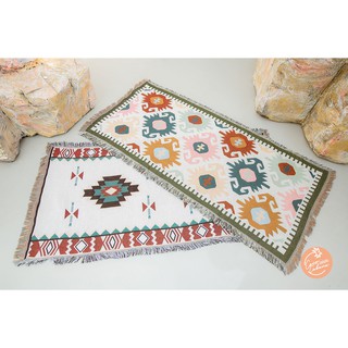 Coco Cabana.BKK Martini Beach Blanket ผ้าปูชายหาดลายแนวBohemian ทอลายแบบหนา size 66"X32"