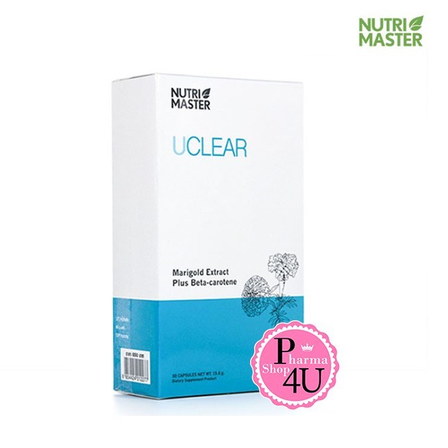 ภาพหน้าปกสินค้าNutrimaster UClear / Nutri Master นูทรี มาสเตอร์ ยูเคลียร์ มีลูทีน Lutein 30 แคปซูล จากร้าน p4ushop บน Shopee