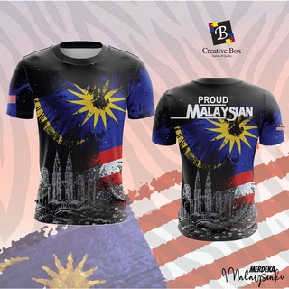 พร้อมส่ง เสื้อยืดเจอร์ซีย์ พิมพ์ลาย Jersey Malaysia Merdeka