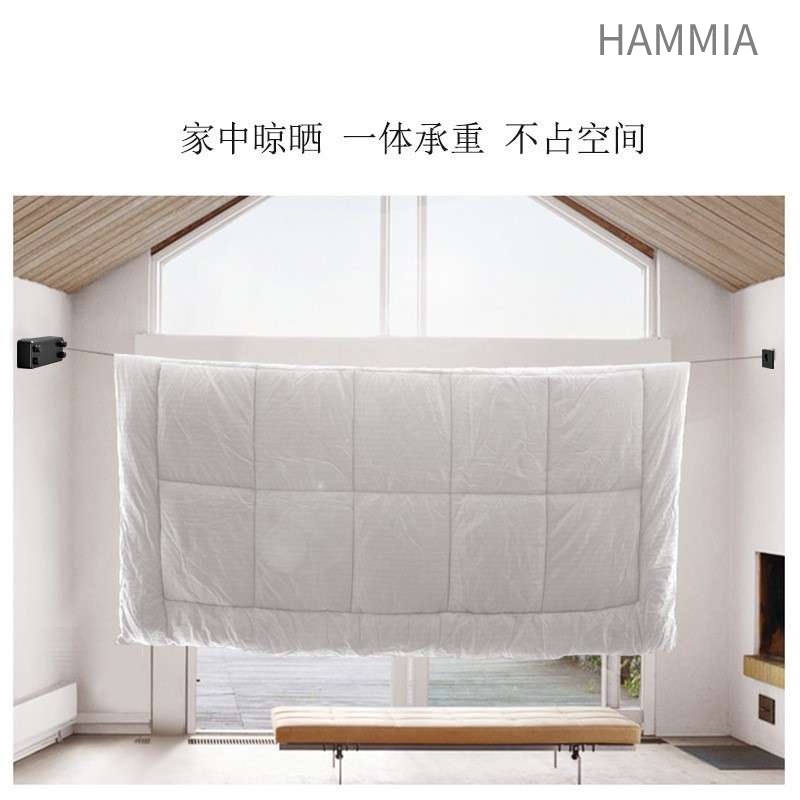 hammia-ราวตากผ้า-แบบลวดสเตนเลส-ยืดหดได้-ขนาด-4-เมตร-สําหรับห้องน้ำ-ห้องนั่งเล่น