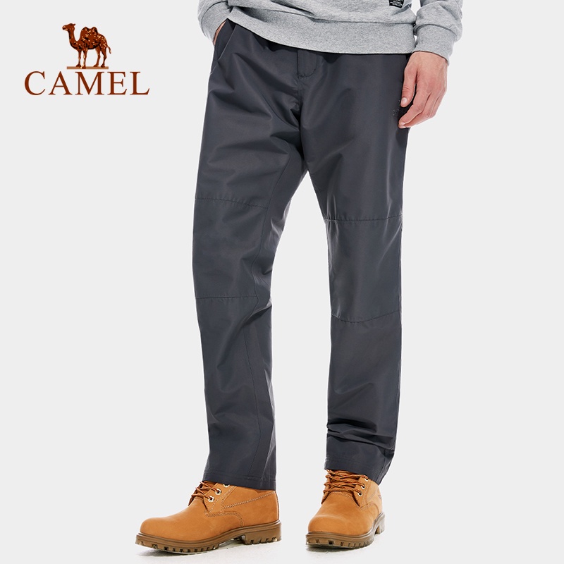 camel-กางเกงวอร์มกันลมกลางแจ้งสําหรับผู้ชาย