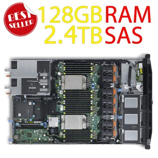 ภาพขนาดย่อของภาพหน้าปกสินค้า(ส่งฟรี รับประกัน 1 ปี ออก vat ได้) Server Dell R620 CPU E5-2620V2*2 HDD SAS 600GB*4 RAM 64GB RAID H710 PSU Dual Power*2 จากร้าน zeedshop2 บน Shopee