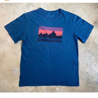 Spot Patagonia / Bata เสื้อยืดแขนสั้นพิมพ์ลายตัวอักษรสําหรับผู้ชาย เสื้อคู่ ผ้านำเข้า พร้อม