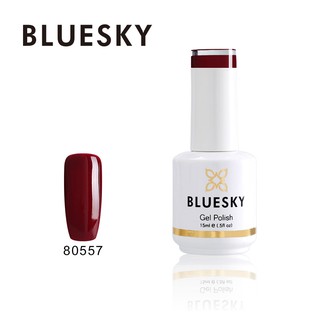 สีเจล Bluesky gel polish 80557 สีแดง