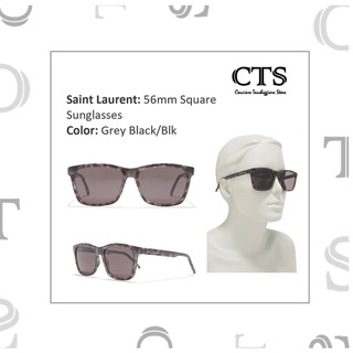 🔥มีของ พร้อมส่ง🔥ของแท้ 💯%จาก 🇺🇸Saint Laurent:  Square Sunglasses