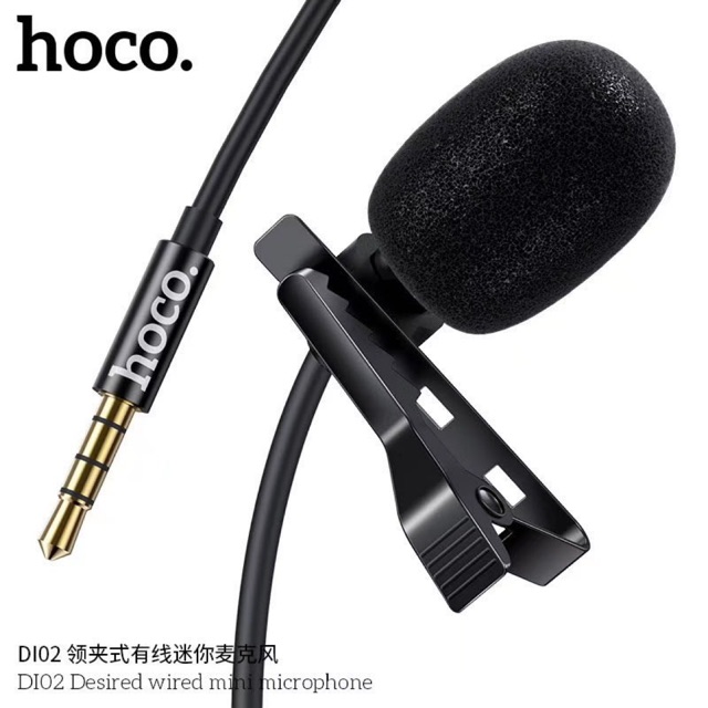 ภาพหน้าปกสินค้าHoco DI02 Wire mini microphone ไมค์จิ๋ว ไมค์ไลฟ์สด เรียนออนไลน์ ใช้คู่กับกล้อง webcam จากร้าน sevenshoponline บน Shopee