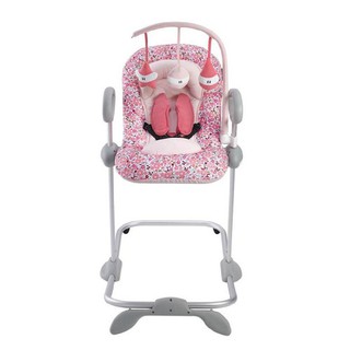 BEABA เก้าอี้โยกพร้อมของเล่นสำหรับเด็ก Up &amp; Down Bouncer III Play Arch - PINK LIBERTY