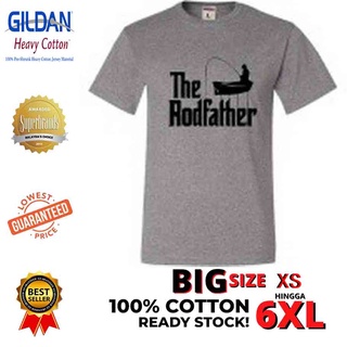 ZSSJPZDH【Size 2T-4XL-5XL-6XL】Small size The Rodfather Fishing Dad Grandpa Godfather Grey Mens Short 100% cotton T Shirt