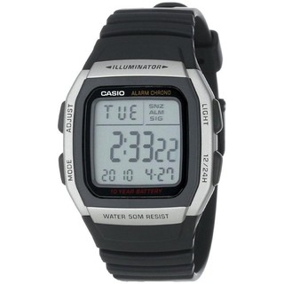 Casio นาฬิกาข้อมือ รุ่น W-96H-1A (Silver)