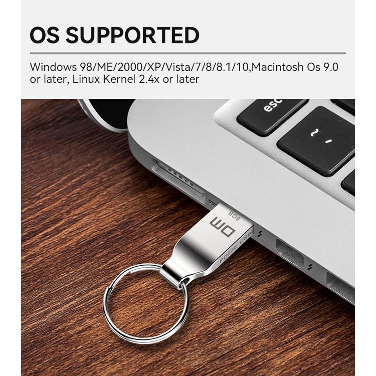 ภาพสินค้าแฟลชไดรฟ์ USB2.0 8GB 16GB 32GB สไตล์เรียบง่าย สําหรับคอมพิวเตอร์ แท็บเล็ต PC PD076 จากร้าน dmofficial.th บน Shopee ภาพที่ 5