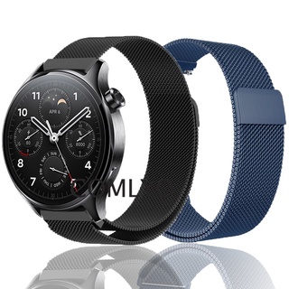 สําหรับ Xiaomi watch S1 Pro สายสมาร์ทวอทช์ สายสแตนเลส โลหะ ผู้หญิง ผู้ชาย สร้อยข้อมือ Correa นุ่ม เข็มขัด อุปกรณ์เสริม