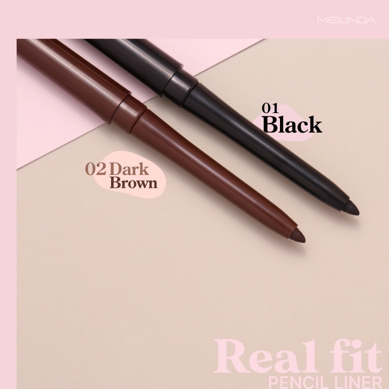 ดินสอเขียนขอบตาแบบออโต้-อายไลเนอร์-เมลินดา-รุ่น-real-fit-pencil-liner-meilinda-mc3112