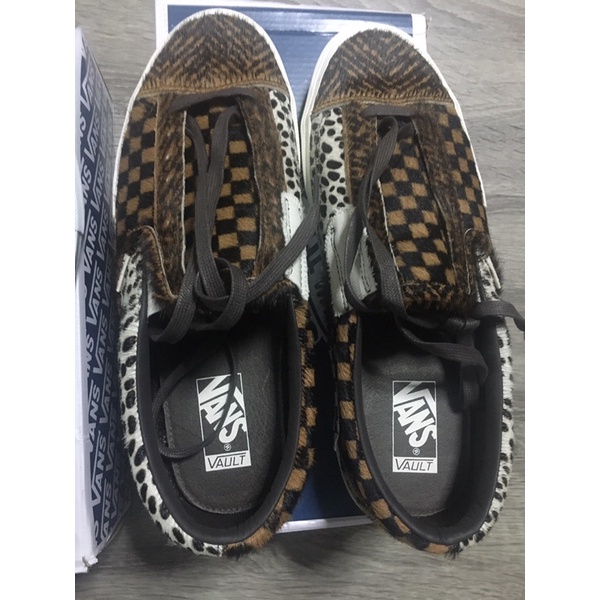 vans pony hair slip on