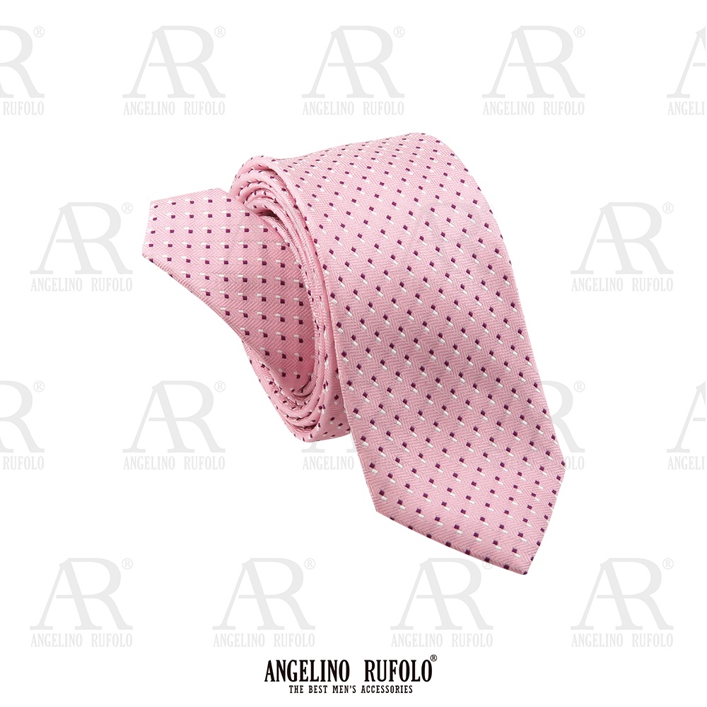 angelino-rufolo-necktie-nts-จุด025-เนคไทผ้าไหมทออิตาลี่คุณภาพเยี่ยม-ดีไซน์-dot-เลือดหมู-ชมพู-ฟ้า-ม่วง-เทา-กรม-น้ำตาล