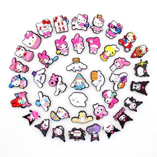 ภาพขนาดย่อของภาพหน้าปกสินค้าSanrio ตัวติดรองเท้า ลายการ์ตูน Melody Yugui dog Kulomi Hello kitty Crocs Pin Jibbitz น่ารัก ถอดได้ 1 ชิ้น อุปกรณ์เสริม สําหรับตกแต่งรองเท้าแตะ DIY จากร้าน ljlstore.th บน Shopee