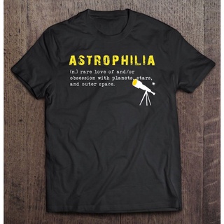 Astrophilia เสื้อยืดคู่รักลายดาวเคราะห์และดาว,เสื้อยืดผ้าฝ้ายสำหรับผู้ชาย