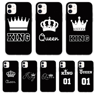 เคสโทรศัพท์มือถือซิลิโคน ลาย King and Queen สําหรับ OPPO A76 A96 A16E A57 2022