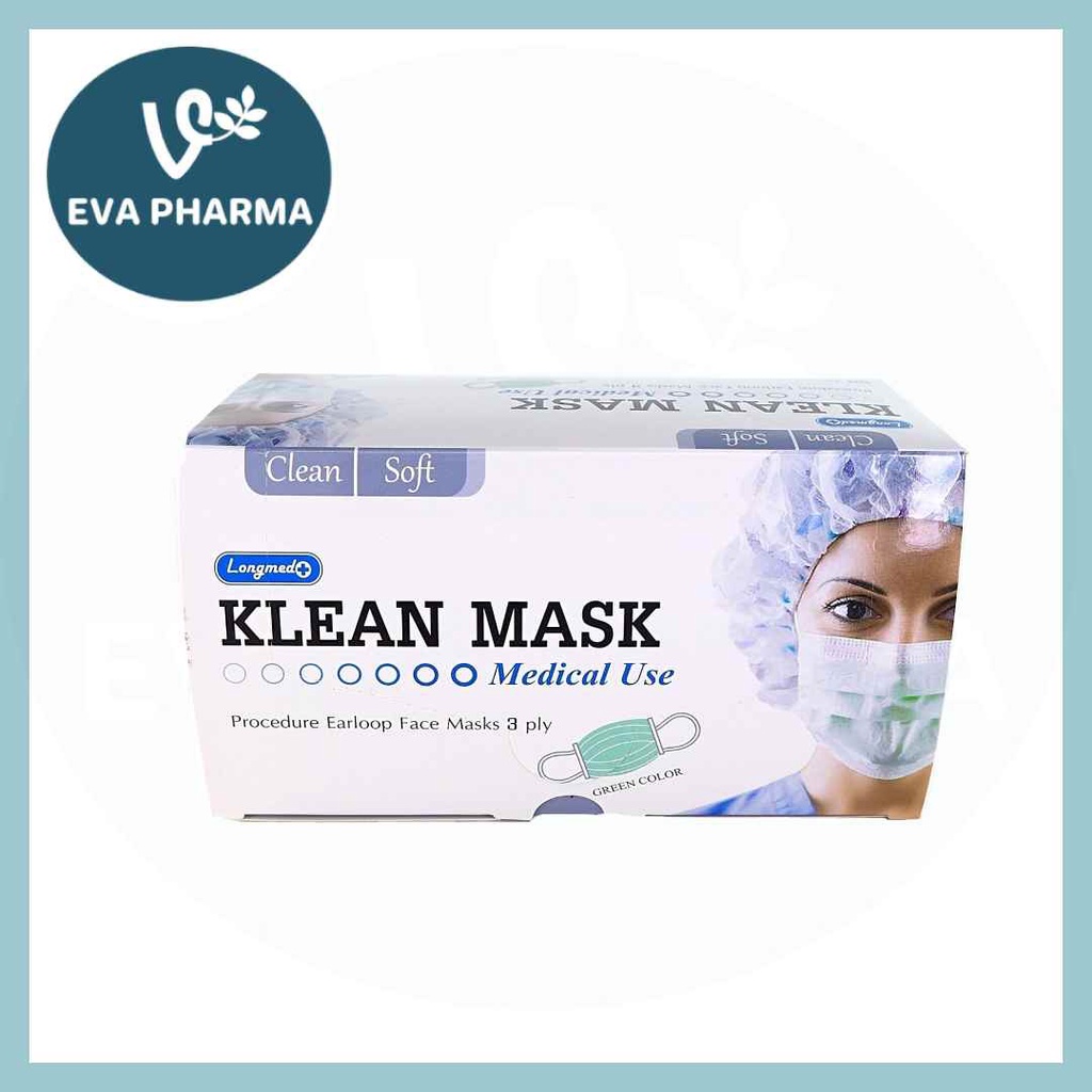 🔥🔥พร้อมส่ง Klean mask มี 2 สีให้เลือก เขียว และดำ 1กล่อง50ชิ้น 🌟🌟 ...