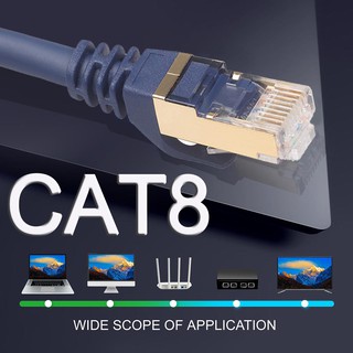 สายแลน Cat8 Ethernet Cable RJ 45 Network Cable SFTP 40Gbps Lan Cable Cat 8 RJ45 Patch Cord  For Router Laptop Server