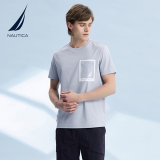 [S-5XL] Nautica / Nordica ใหม่ เสื้อยืดลําลอง แขนสั้น คอกลม สําหรับผู้ชาย VM2194