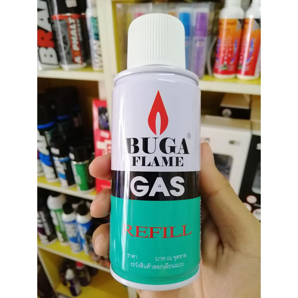 ภาพสินค้าแก๊สกระป๋อง BUGA GAS REFILLกระป๋องกลางขนาด130กรัม จากร้าน richnetwork บน Shopee ภาพที่ 1