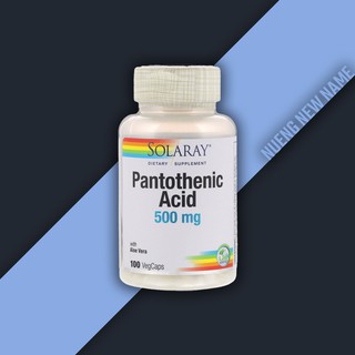 สินค้า Pantothenic Acid ( กรดแพนโทเทนิก ) ชนิดเม็ด แคปซูล Solaray