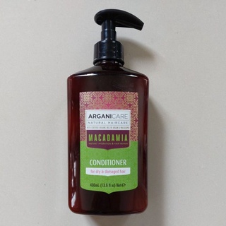 Arganicare macadamia conditioner for dry and damaged hair 400ml.