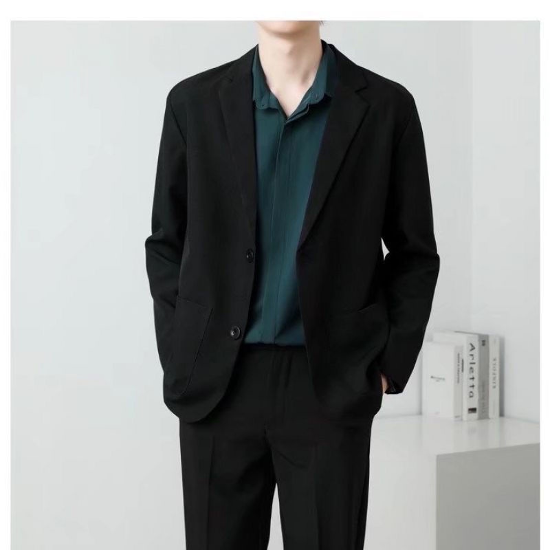ภาพหน้าปกสินค้าเสื้อเบลเซอร์ผู้ชาย ผู้ใหญ่ เสื้อคลุมลำลอง เสื้อเบลเซอร์ แขนยาว Blazer เสื้อแจ็คเก็ตสูทสไตล์เกาหลีสุดเก๋
