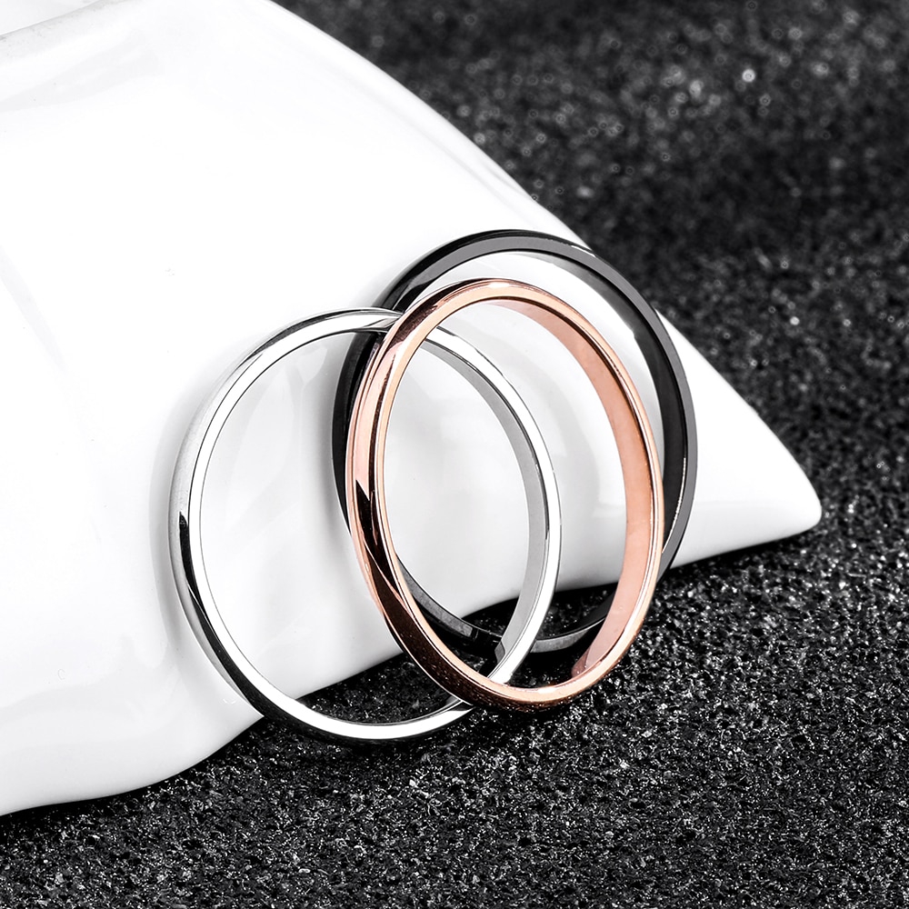 ภาพหน้าปกสินค้าแหวนเหล็กไทเทเนียม สำหรับผู้ชายและผู้หญิง