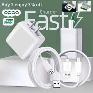 OPPO สายชาร์จ 1M 1.5M Fast Charging Cable Micro Type C  Cable  รองรับรุ่น A93 A53  FINDX R11 R9s R7s Reno 5/4/3 FindX2