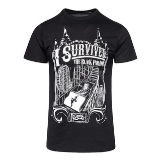 เสื้อยืดผ้าฝ้ายพิมพ์ลายขายดี เสื้อยืดพิมพ์ลาย My Chemical Romance Survived แฟชั่นฤดูร้อนสําหรับผู้ชาย