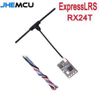 Jhemcu ExpressLRS RX24T ตัวรับสัญญาณวิทยุนาโน ระยะไกล 2.4G ELRS สําหรับโดรนแข่งขัน FPV LR4 LR5 DIY