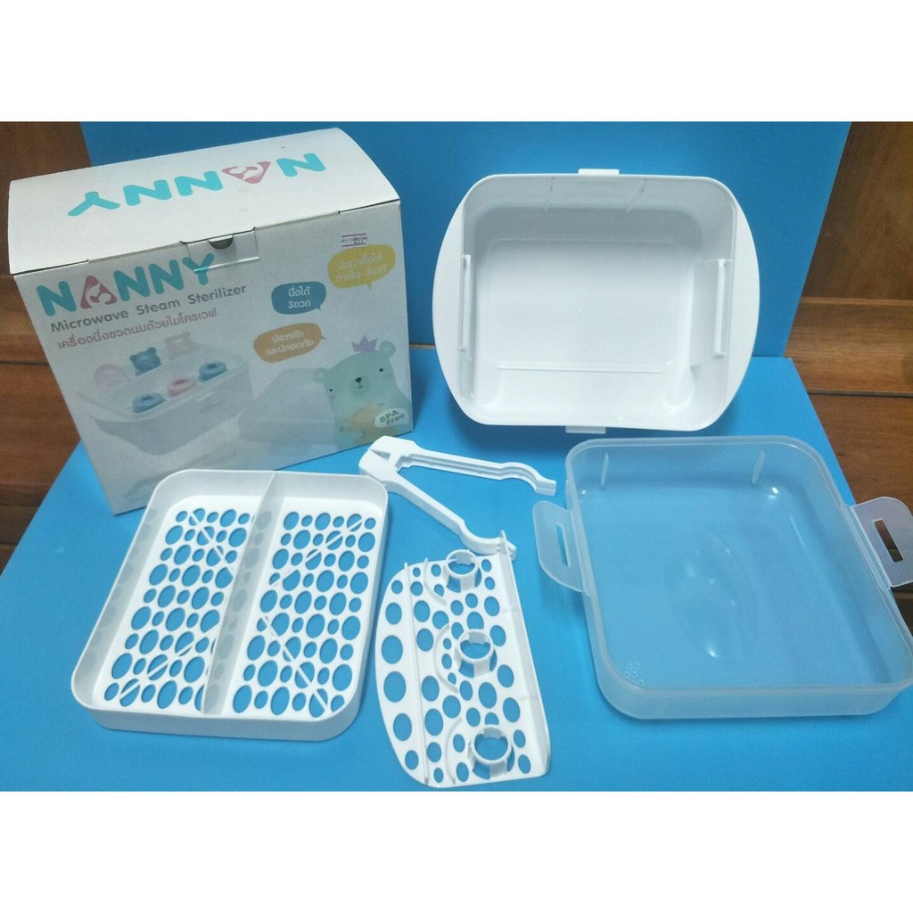 nanny-ที่นึ่งขวดนมด้วยไมโครเวฟ-n223-microwave-steam-sterilizer-สะดวกสบาย