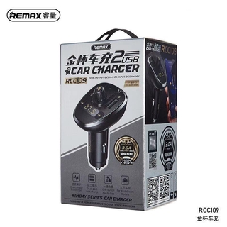 REMAX RCC-109 บูลทูธในรถ Car Kit FM Transmitter Bluetooth แปลงเครื่องเสียงในรถให้ล้ำ แท้
