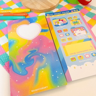 ภาพขนาดย่อของสินค้าNOTEPAD A6  กระดาษโน้ตแบร์มี่โบนี่ A6 เจาะเข้าแฟ้มน่ารักมาก กระดาษหนา ไฮไลท์ไม่ทะลุ