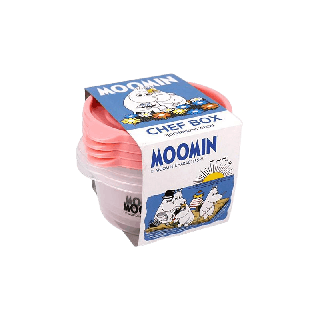 Micronware กล่องใส่อาหาร 4 ชิ้น รุ่น 6062 ลายลิขสิทธิ์แท้ Moomin มูมิน 600 มล. ป้องกันแบคทีเรีย BFA Free มี 3 สี