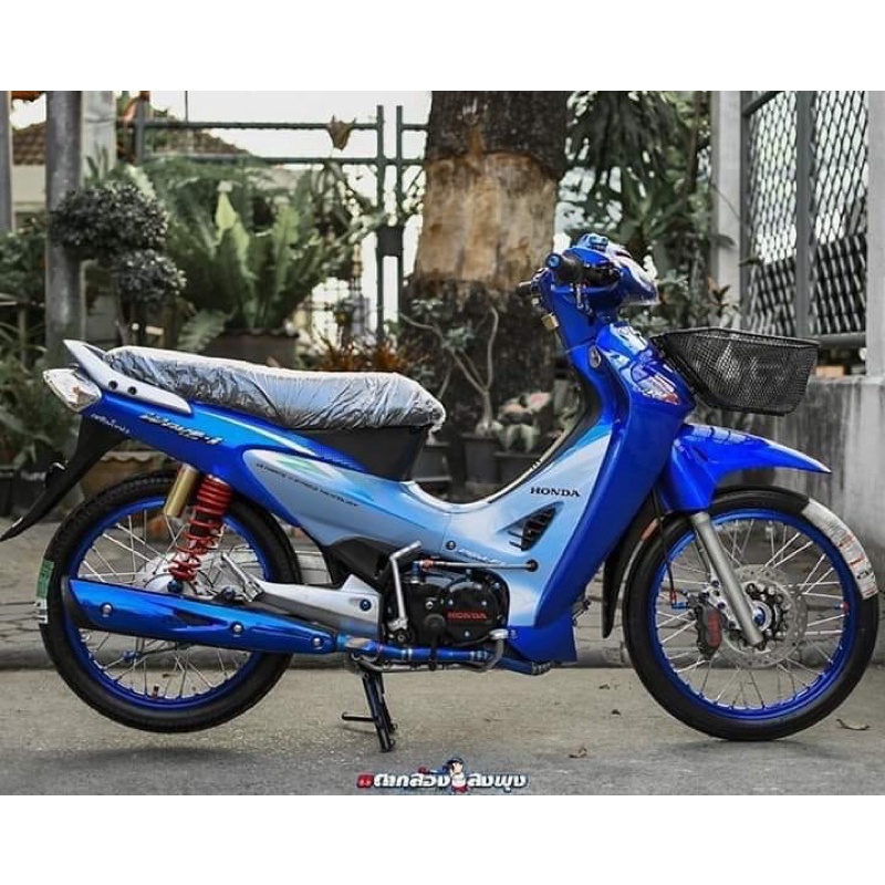 ชุดสีสติ๊กเกอร์wave125-iตัวนูนเวฟ125ไอตัวแรกรถสีน้ำเงิน