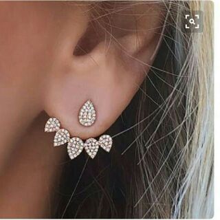 Earring jacket crystal