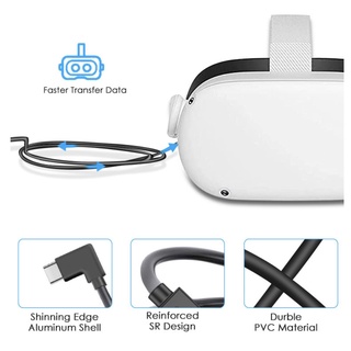 🔥 พร้อมส่ง 🔥  VR USB Type C Oculus Link USB 3.2 Type C Data Cable for Oculus Quest2 to PC And Steam