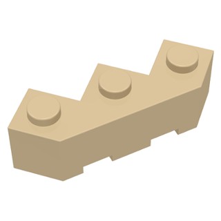 Lego part (ชิ้นส่วนเลโก้) No.2462 Brick, Modified Facet 3 x 3