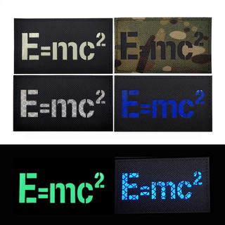 E=mc2 แผ่นสะท้อนแสงอินฟราเรด IR สีดํา สําหรับตกแต่งเสื้อผ้า