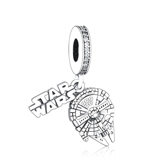 CHARMS Original Pan สร้อยข้อมือชุบเงินจี้รูป Star Wars เครื่องประดับแฟชั่น